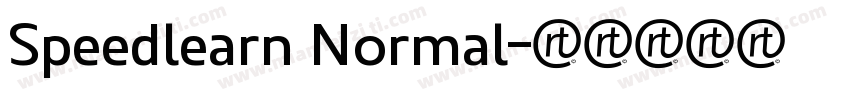 Speedlearn Normal字体转换